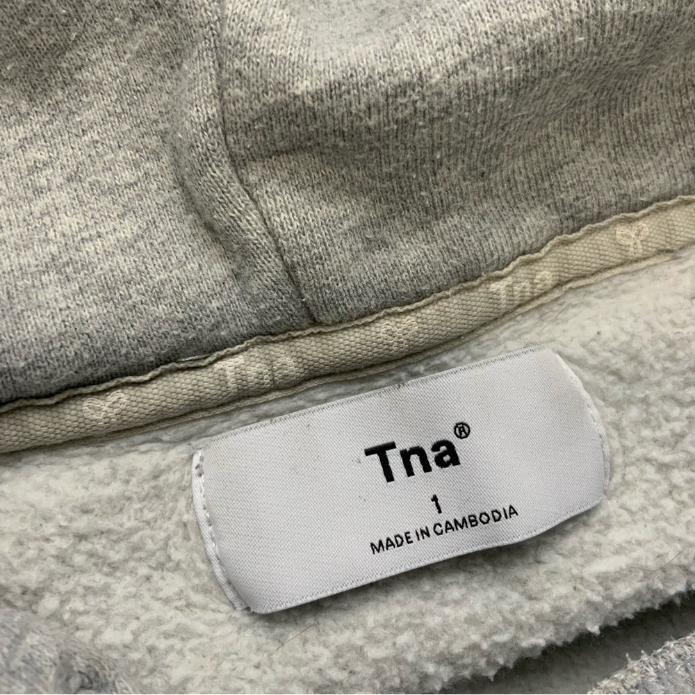TNA Womens Hooded Drawstring Sweater Gray. Size 1. - Picture 4 of 7